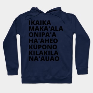 native hawaiian values graphic Hoodie